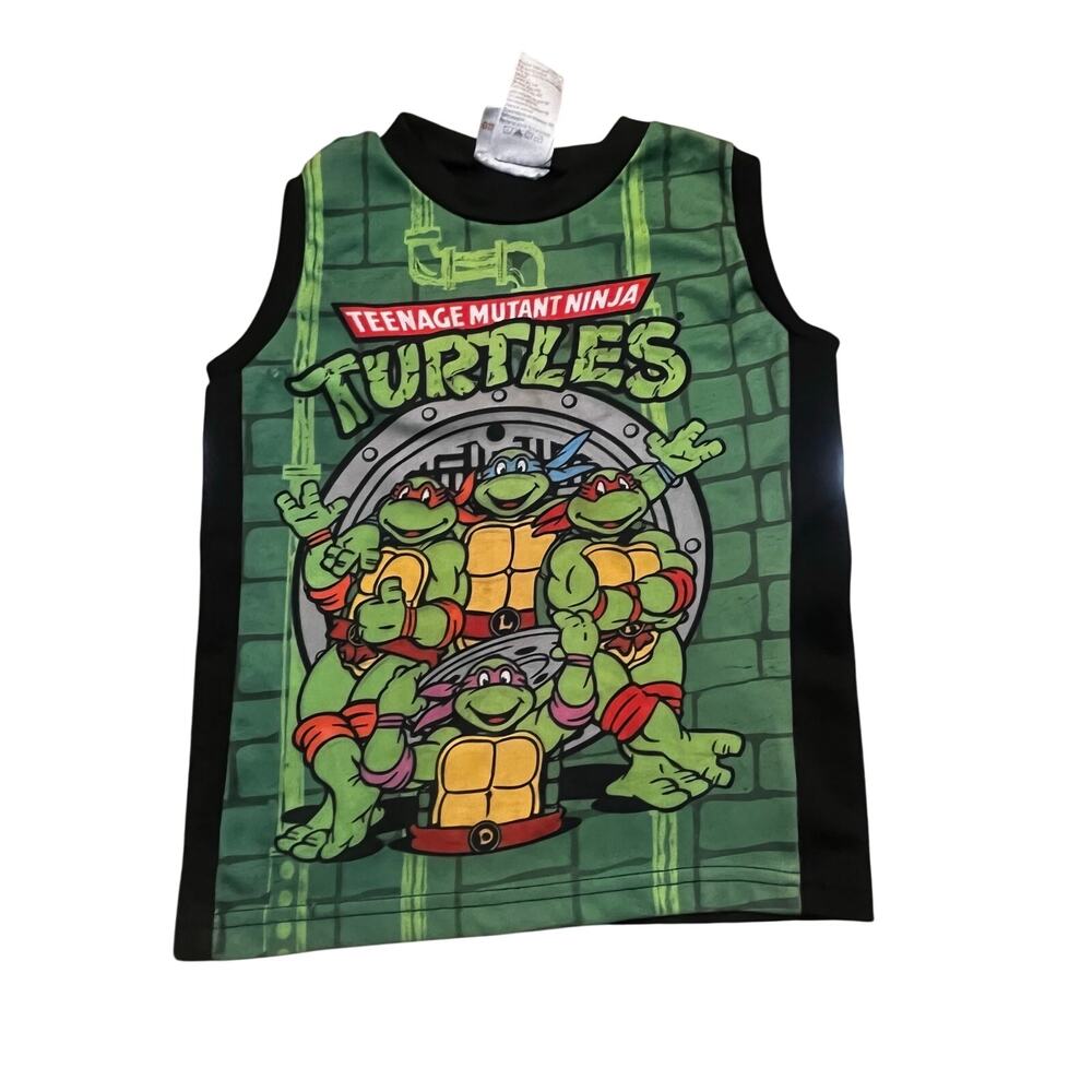 Vintage Nickelodeon 2016‎ Teenage Mutant Ninja Turtles TMNT Tank Boy 4T Mash